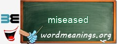 WordMeaning blackboard for miseased